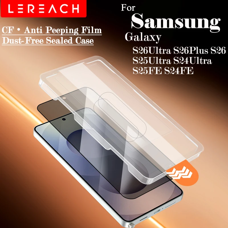 lereach for Samsung Galaxy S26 Ultra S26+ S26 Plus S25 Ultra S24 Ultra Anti-Spy Screen Protector Dust-Free Box Auto-Alignment
lereach for Samsung Galaxy S26 Ultra S26+ S26 Plus S25 Ultra S24 Ultra Anti-Spy Screen Protector Dust-Free Box Auto-Alignment