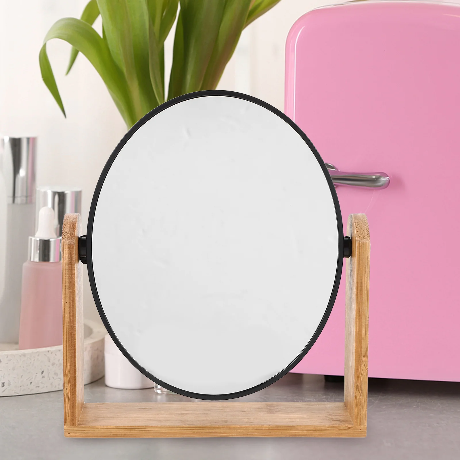 Bamboo Makeup Mirror Double-Sided Rotatable Swivel Stand 3x Magnification Desktop Vanity Mirror for Women Vanity Accessories
Bamboo Makeup Mirror Double-Sided Rotatable Swivel Stand 3x Magnification Desktop Vanity Mirror for Women Vanity Accessories