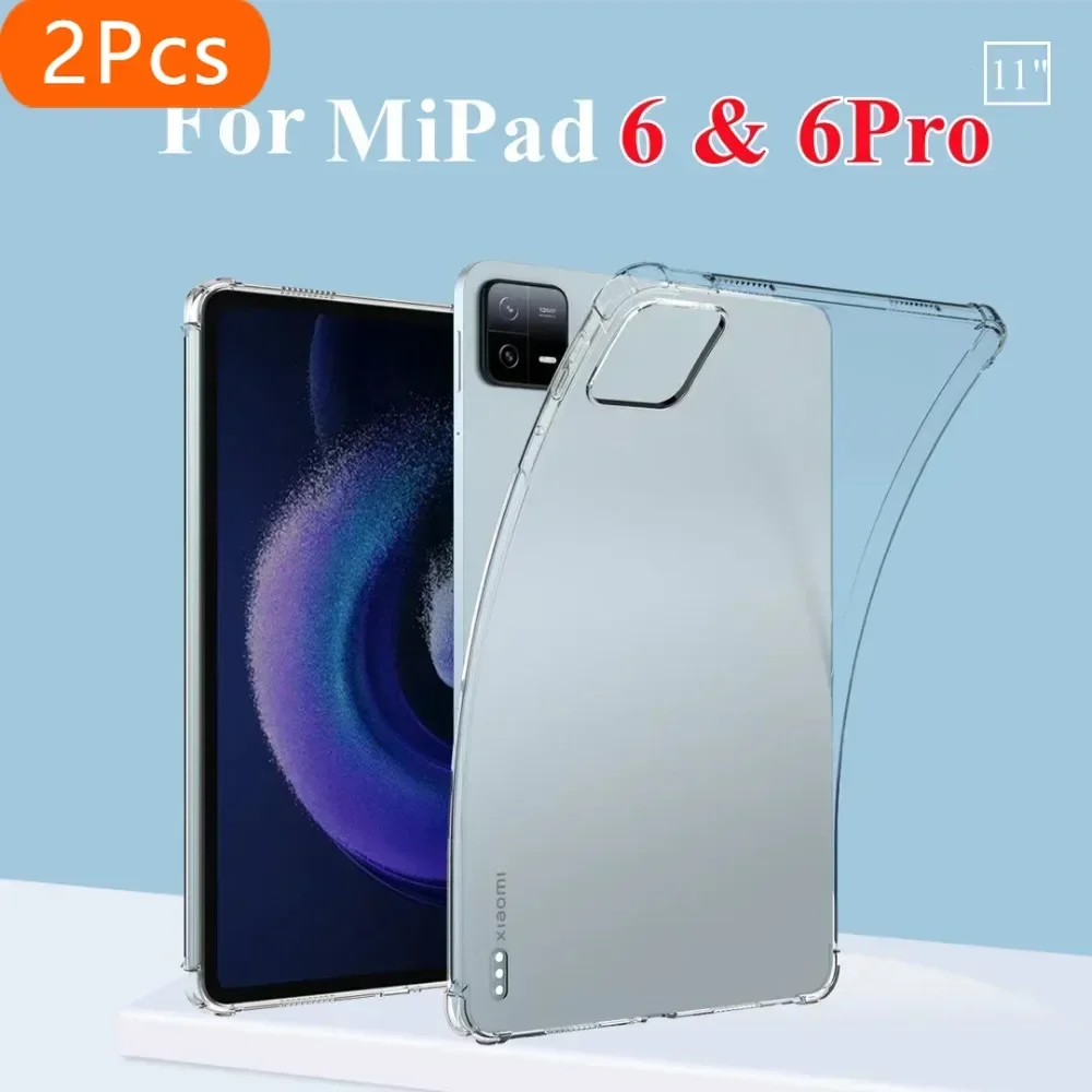 2Pcs For Funda Xiaomi Pad 6 Case Silicone soft shell TPU Airbag cover clear protective capa For mi pad 6 6 Pro Case
2Pcs For Funda Xiaomi Pad 6 Case Silicone soft shell TPU Airbag cover clear protective capa For mi pad 6 6 Pro Case