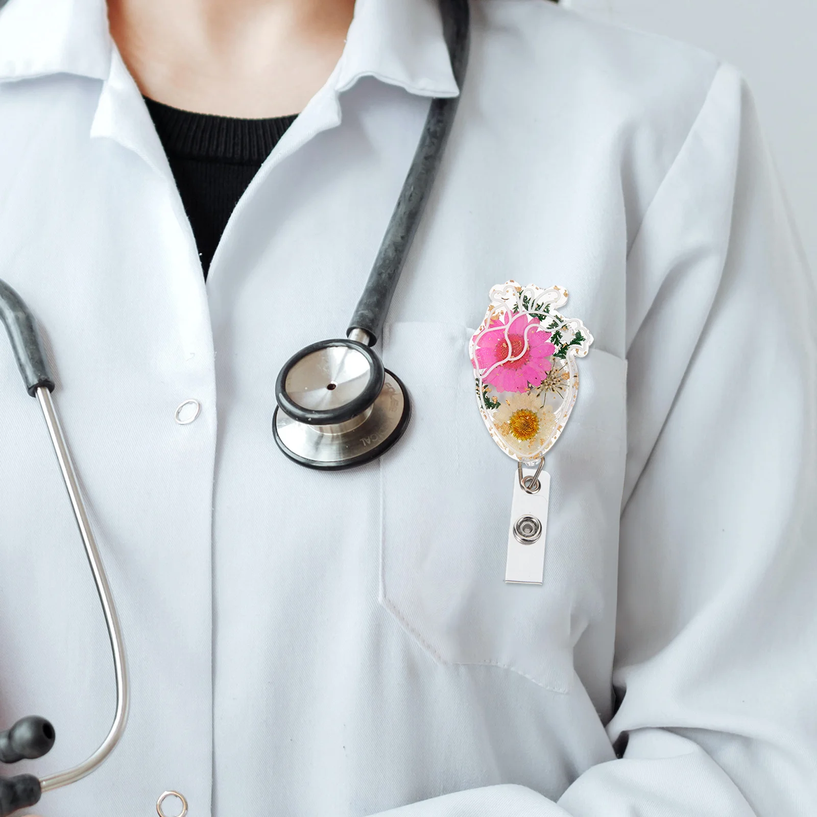 Badge Buckle Retractable Acrylic Metal Sturdy Convenient for Id Cards Keys Work Permit Teachers Nurses Gift Supplies
Badge Buckle Retractable Acrylic Metal Sturdy Convenient for Id Cards Keys Work Permit Teachers Nurses Gift Supplies