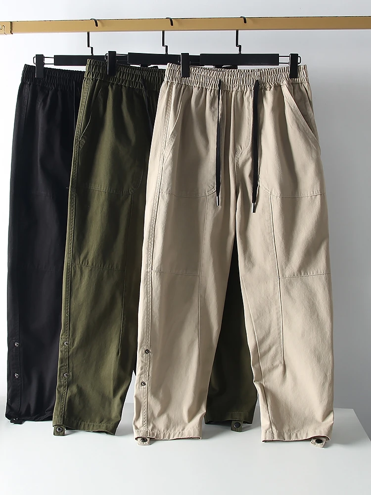 Heavyweight Cotton Workwear Casual Pants Loose Wide Leg Loose Fit Waed Diagonal Stripe Spring Men's Faion Trousers
Heavyweight Cotton Workwear Casual Pants Loose Wide Leg Loose Fit Waed Diagonal Stripe Spring Men's Faion Trousers