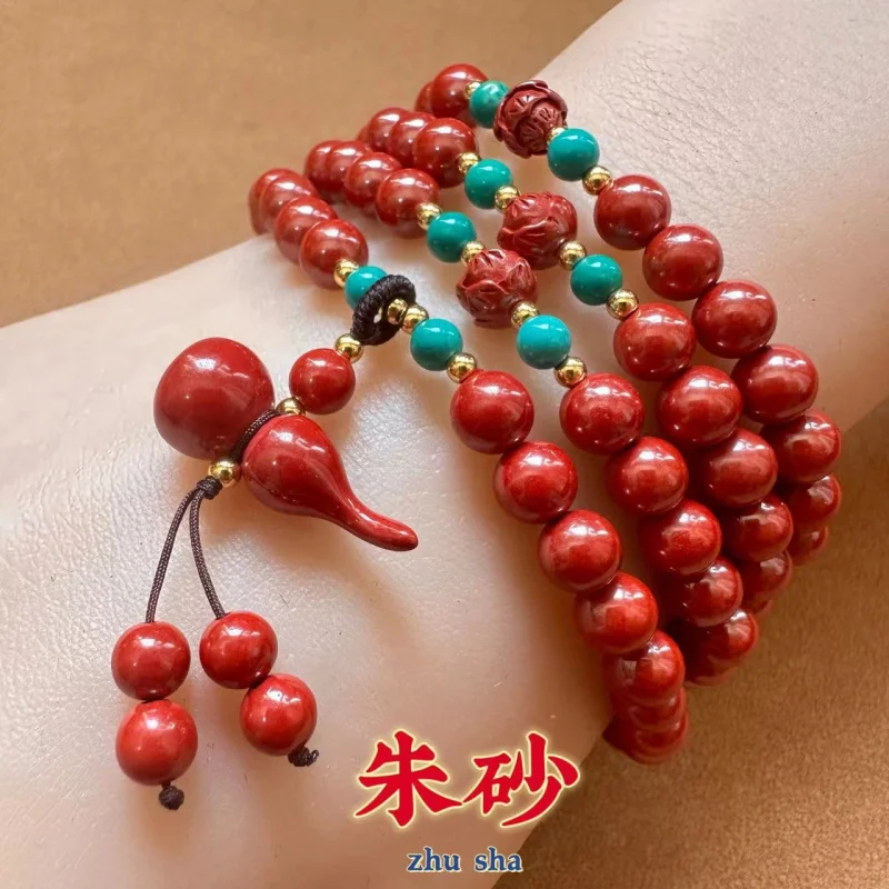 Factory Wholesale Cinnabar Bracelet Multi-Circle Emperor Sandstone108Buddha Beads Cinnabar Bracelet Female Ethnic Style Jewelry
Factory Wholesale Cinnabar Bracelet Multi-Circle Emperor Sandstone108Buddha Beads Cinnabar Bracelet Female Ethnic Style Jewelry