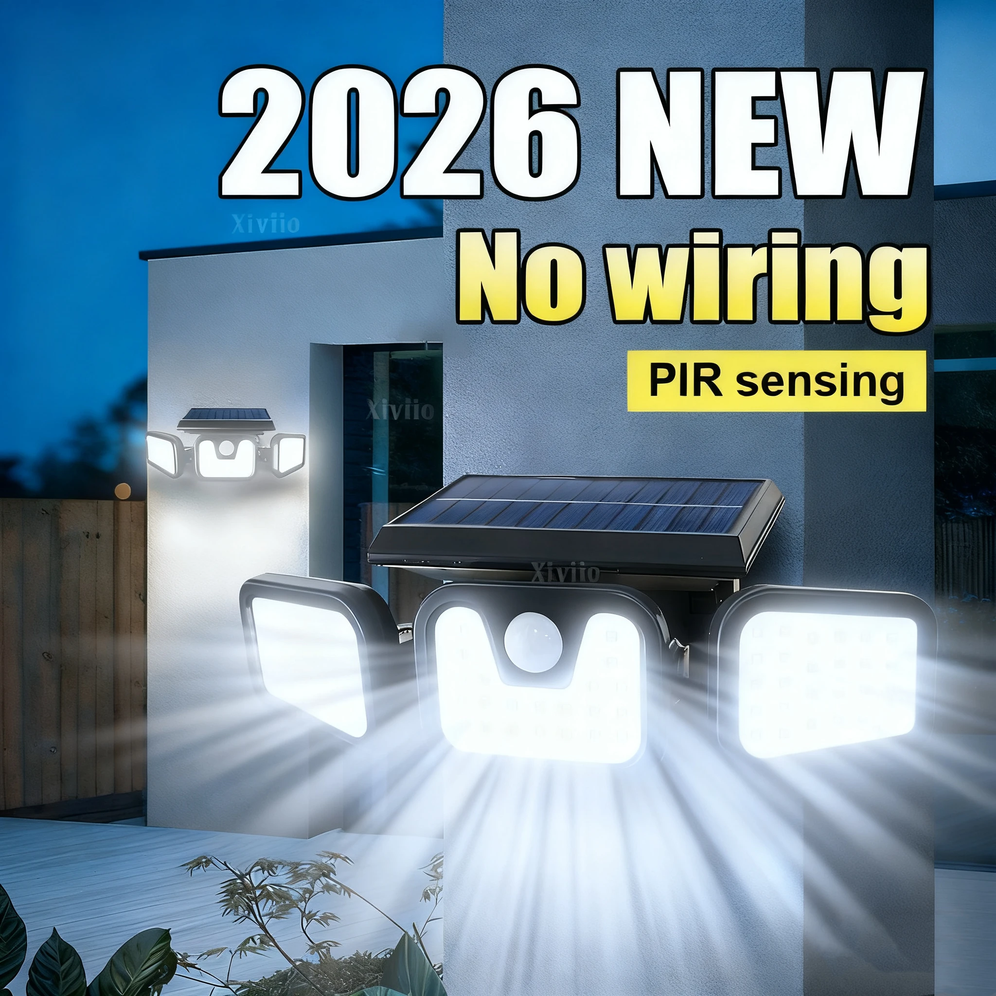 Solar Lights Outdoor Motion Sensor Human Induction Adjustable Head IP65 Waterproof Solar Power Wall Lamp Dusk To Dawn
Solar Lights Outdoor Motion Sensor Human Induction Adjustable Head IP65 Waterproof Solar Power Wall Lamp Dusk To Dawn