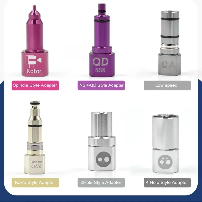 6-in-1 Dental Handpiece Maintenance Machine for Oiling Lubrication Cleaning & Spray Cover, with 5 Style Connectors
6-in-1 Dental Handpiece Maintenance Machine for Oiling Lubrication Cleaning & Spray Cover, with 5 Style Connectors