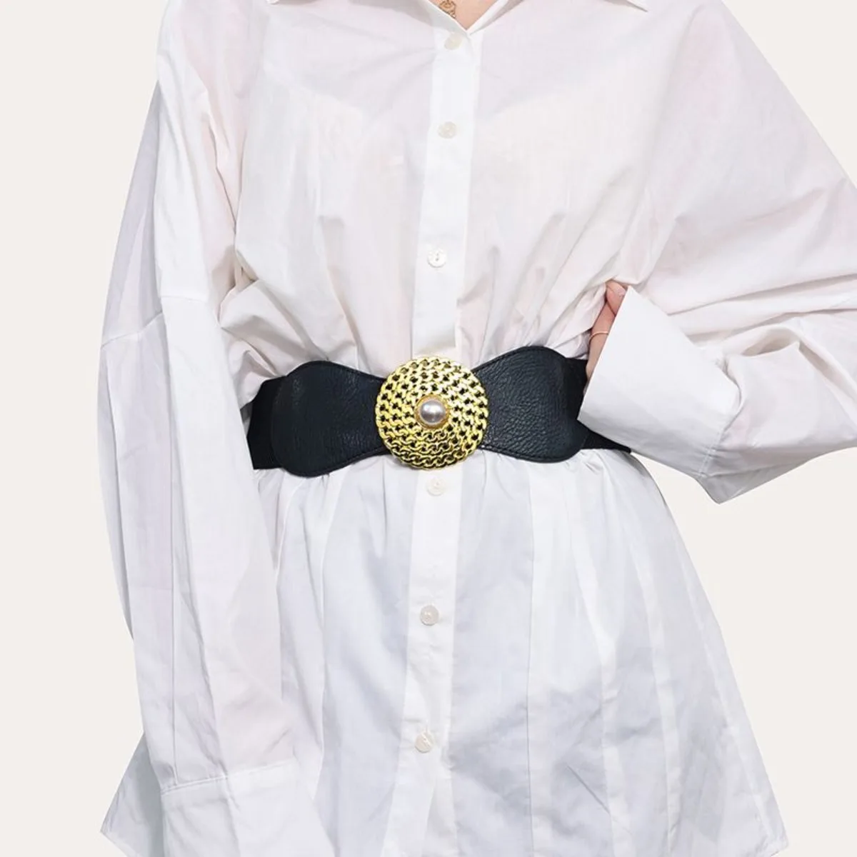 Новый корейский черный широкий пояс-корсет - многослойный пояс для платьев и пуховиков, регулируемый ремень
Новый корейский черный широкий пояс-корсет - многослойный пояс для платьев и пуховиков, регулируемый ремень