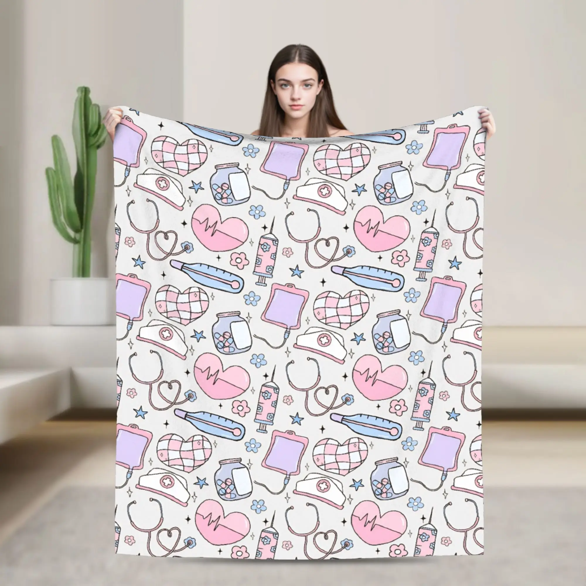 Medical Nurse Doctor Flannel Blanket Soft Throw Blanket for Bedroom Camping Novelty Bedspread Sofa Bed Cover
Medical Nurse Doctor Flannel Blanket Soft Throw Blanket for Bedroom Camping Novelty Bedspread Sofa Bed Cover