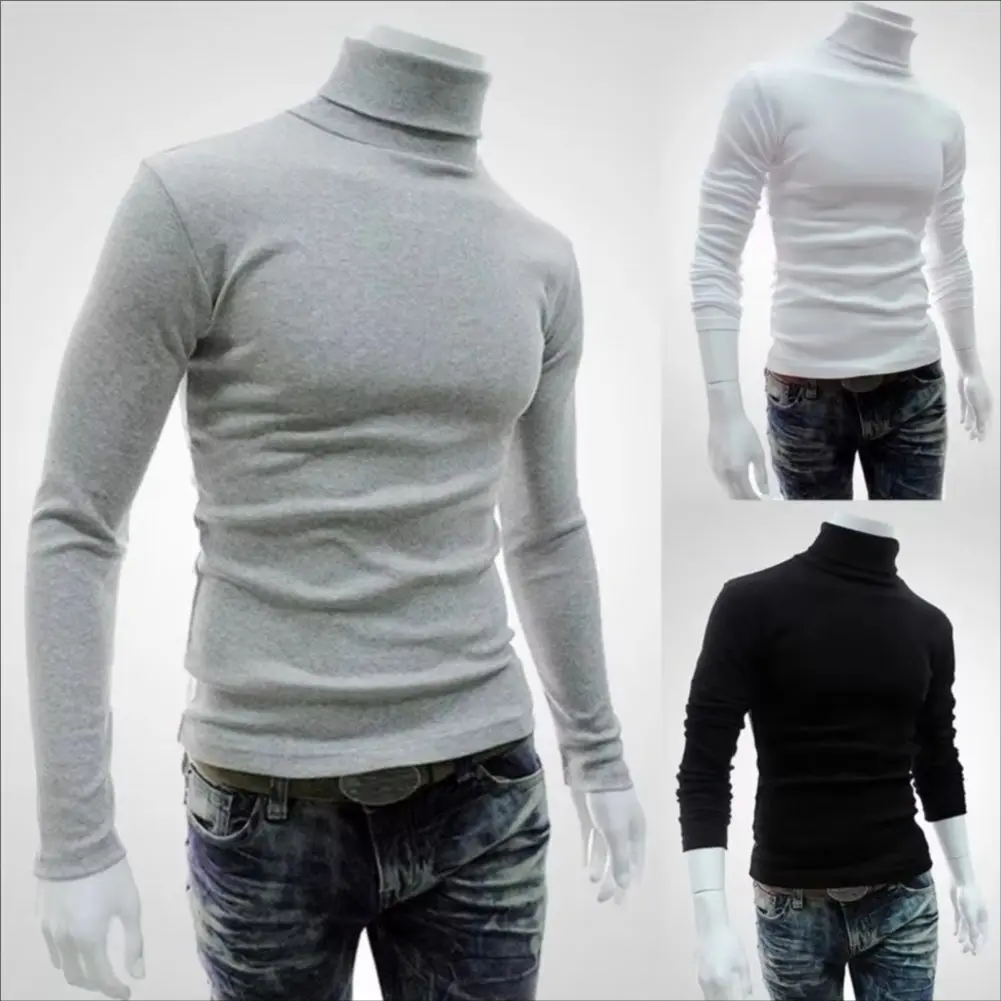 Shirt Stretchy Soft Autumn Turtleneck Long Sleeve Solid Color Winter Knitted Pullover Breathable Men 2021New for And Touch
Shirt Stretchy Soft Autumn Turtleneck Long Sleeve Solid Color Winter Knitted Pullover Breathable Men 2021New for And Touch