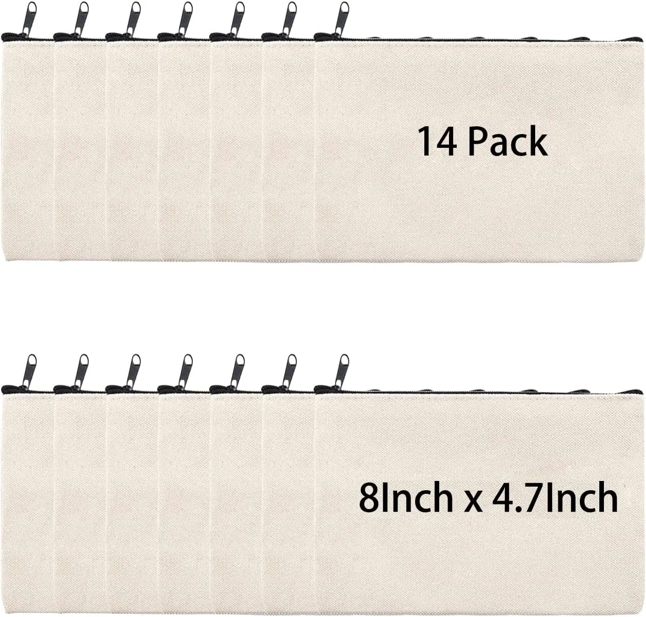 8x4.7in DIY Canvas Pencil Case Bulk Cosmetic Bag Travel Toiletry Organizer Zipper Pouch
8x4.7in DIY Canvas Pencil Case Bulk Cosmetic Bag Travel Toiletry Organizer Zipper Pouch