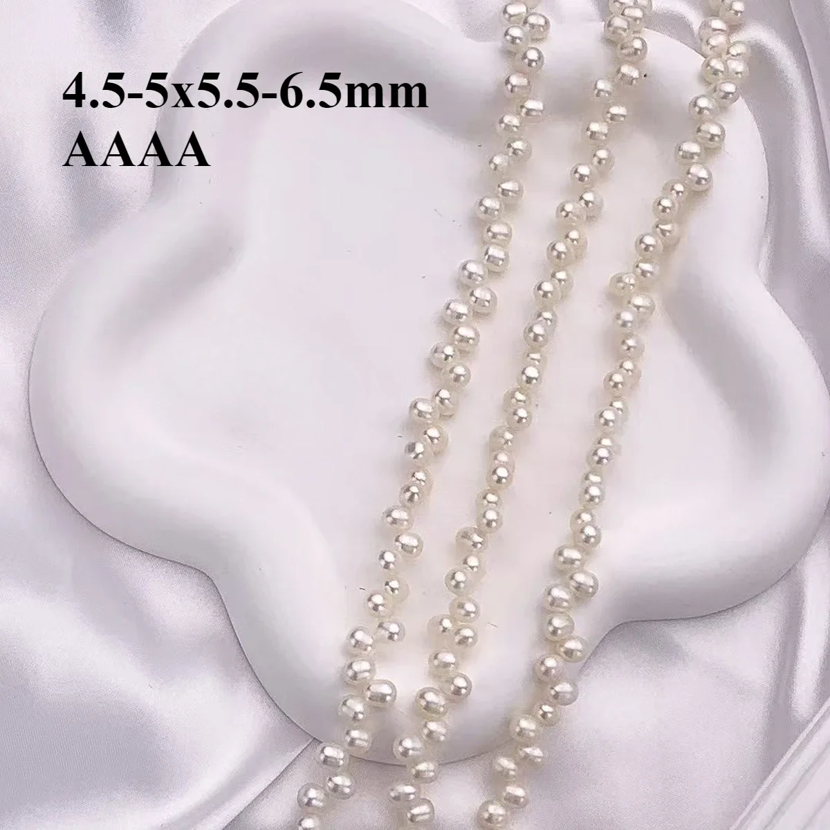 4.5-5x5.5-6.5mm4A Natural Freshwater White Pearl Oval Off-set Hole Loose ShinyBead Jewelry MakeDIY Necklace Bracelet Accessories
4.5-5x5.5-6.5mm4A Natural Freshwater White Pearl Oval Off-set Hole Loose ShinyBead Jewelry MakeDIY Necklace Bracelet Accessories