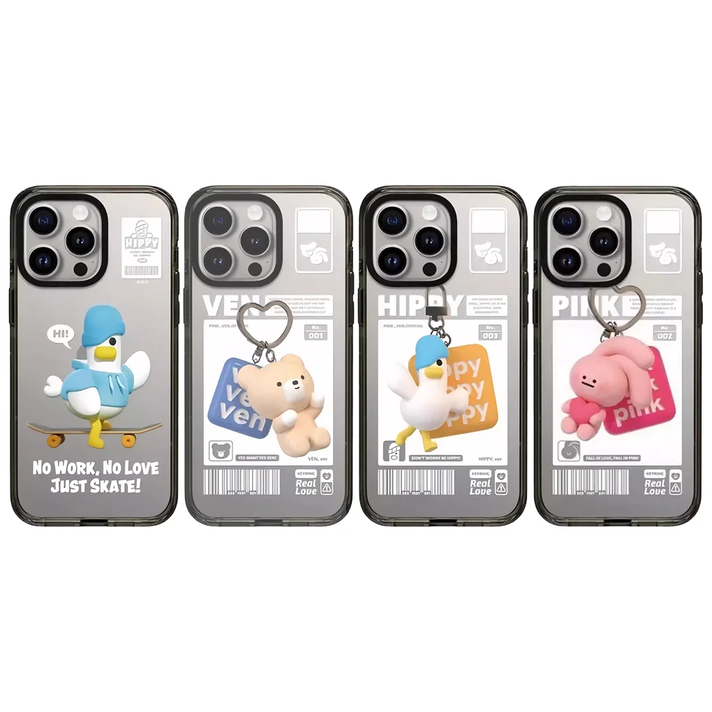 Duck Bear Rabbit 2.0 Acrylic Black Border Protective IPhone Case Cover for 16 15 14 13 12 Pro Max Case
Duck Bear Rabbit 2.0 Acrylic Black Border Protective IPhone Case Cover for 16 15 14 13 12 Pro Max Case