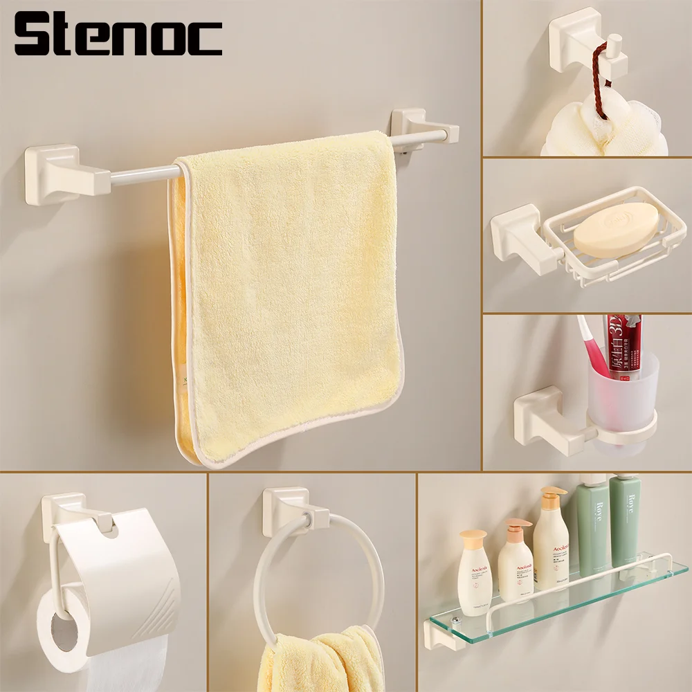 Белый набор аксессуаров для ванной комнаты: настенный алюминиевый крючок для одежды, держатель для туалетной бумаги, вешалка для полотенец, фурнитура для ванной.
Белый набор аксессуаров для ванной комнаты: настенный алюминиевый крючок для одежды, держатель для туалетной бумаги, вешалка для полотенец, фурнитура для ванной.