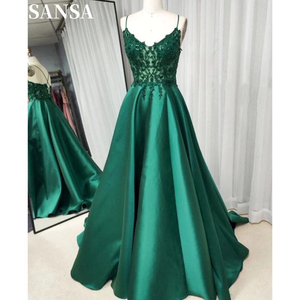 Sansa Elegant Draped A-line Satin Evening Dress Strapless Floor-Length Wedding Dresses Spaghetti Strap Draped vestidos de fiesta
Sansa Elegant Draped A-line Satin Evening Dress Strapless Floor-Length Wedding Dresses Spaghetti Strap Draped vestidos de fiesta
