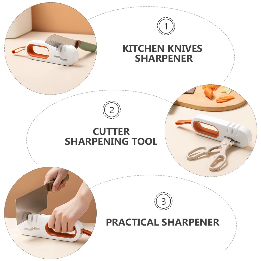 1 pc Sturdy Nonslip Knives Sharpener For Kitchen Scissors Fruit Cutters Orange White Practical Sharpening Tool Household Gadget
1 pc Sturdy Nonslip Knives Sharpener For Kitchen Scissors Fruit Cutters Orange White Practical Sharpening Tool Household Gadget