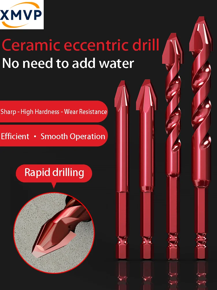 Core drill, tile drill for hole drilling in concrete, super-hard bent bit for cement walls, special dry drilling triangular dril
Core drill, tile drill for hole drilling in concrete, super-hard bent bit for cement walls, special dry drilling triangular dril