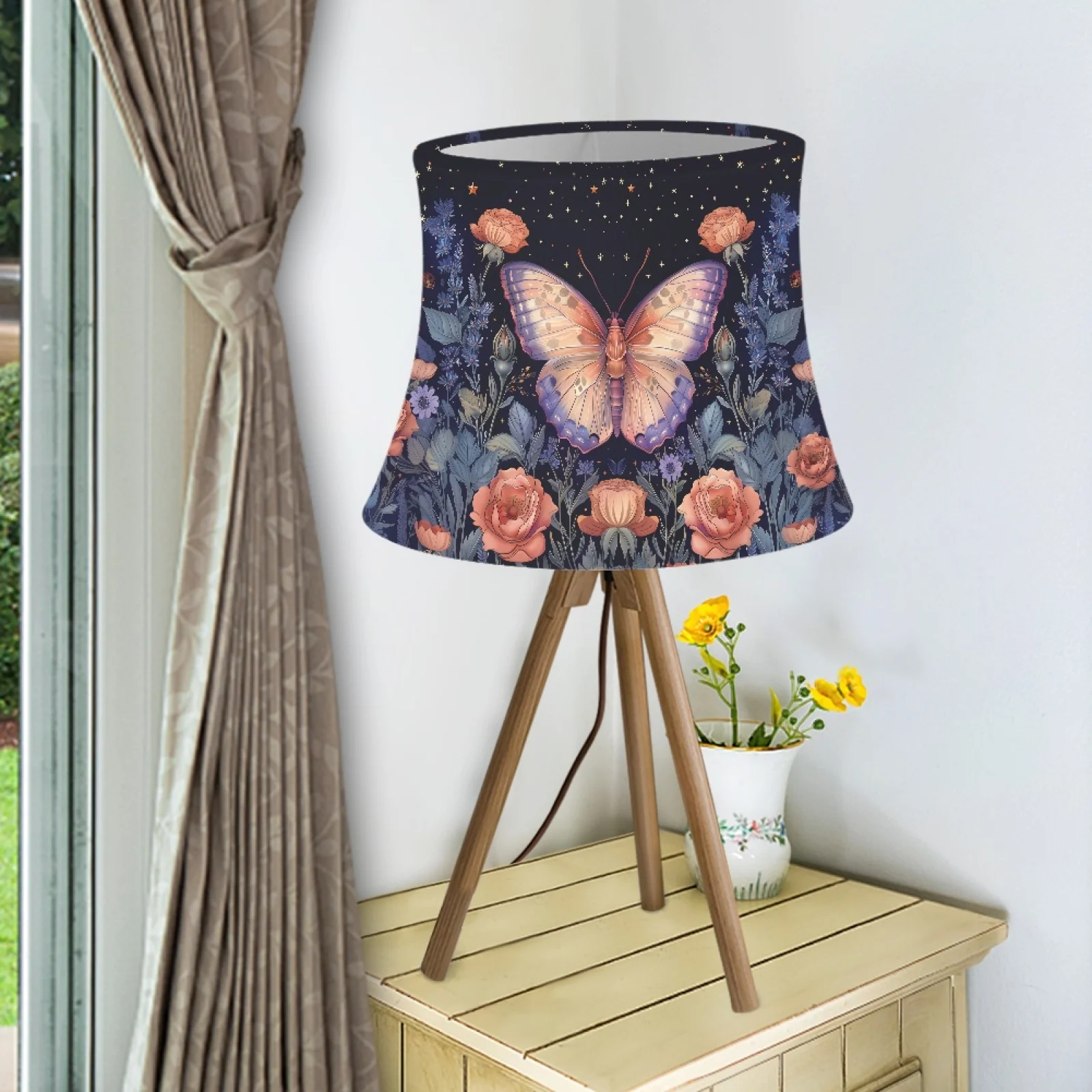 Lampshades For Living Room Bedroom Butterfly Flowers Print Fabric Lamp Shade Cover For Table Lamp Lampshade Covers Stretch Cloth
Lampshades For Living Room Bedroom Butterfly Flowers Print Fabric Lamp Shade Cover For Table Lamp Lampshade Covers Stretch Cloth