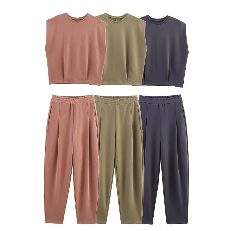 TRAFZR Sporty Woman Suit and Pants Set Lady Sets Summer Suits Women 2025 Women's Tracksuit New in Full Number Pant Two Pieces
TRAFZR Sporty Woman Suit and Pants Set Lady Sets Summer Suits Women 2025 Women's Tracksuit New in Full Number Pant Two Pieces