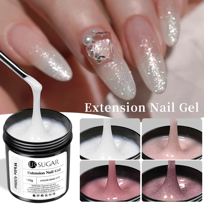 UR SUGAR 150g Sparkly Builder Nail Gel Shimmer Glitter White Pink for Nail Extension Sculpting Construction Self Leveling Gel
UR SUGAR 150g Sparkly Builder Nail Gel Shimmer Glitter White Pink for Nail Extension Sculpting Construction Self Leveling Gel