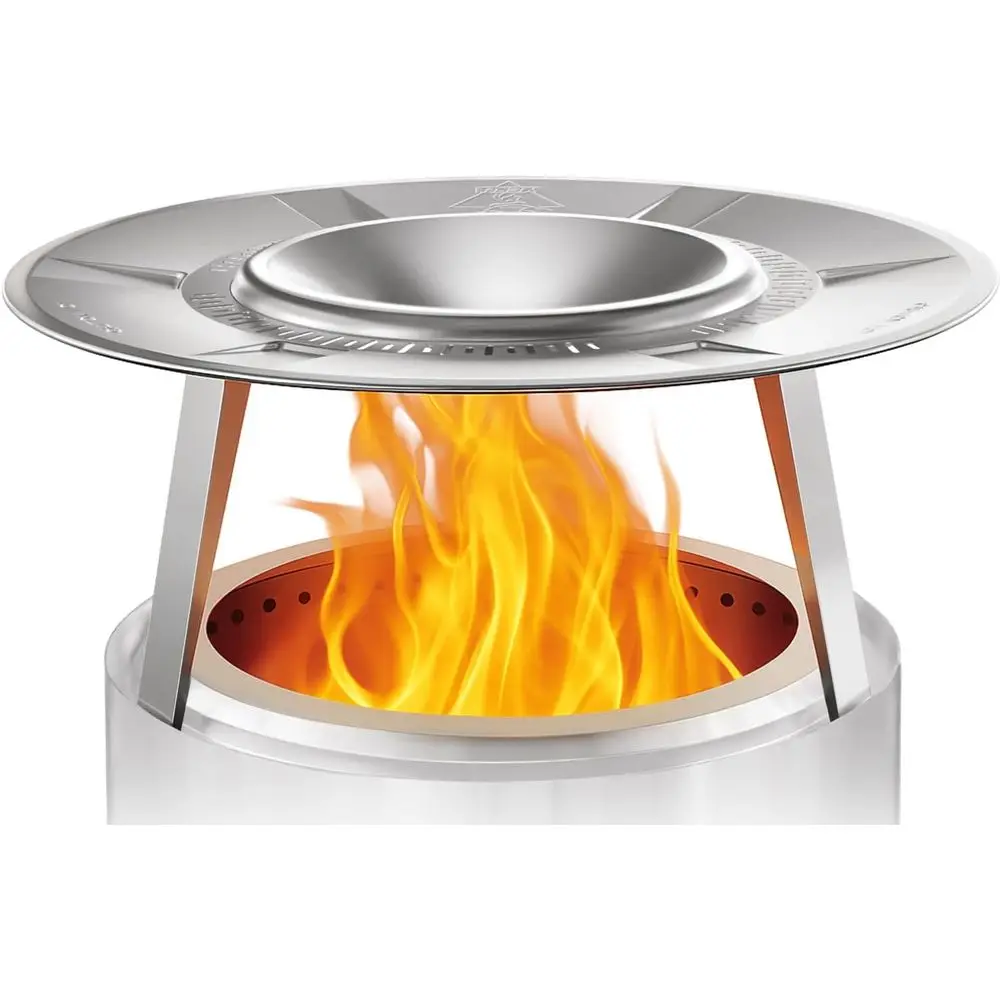 Portable 304 Stainless Steel Bonfire Grill - 19 Pit Heat Diffuser, Easy Install & Design, 24.5 x 12
Portable 304 Stainless Steel Bonfire Grill - 19 Pit Heat Diffuser, Easy Install & Design, 24.5 x 12