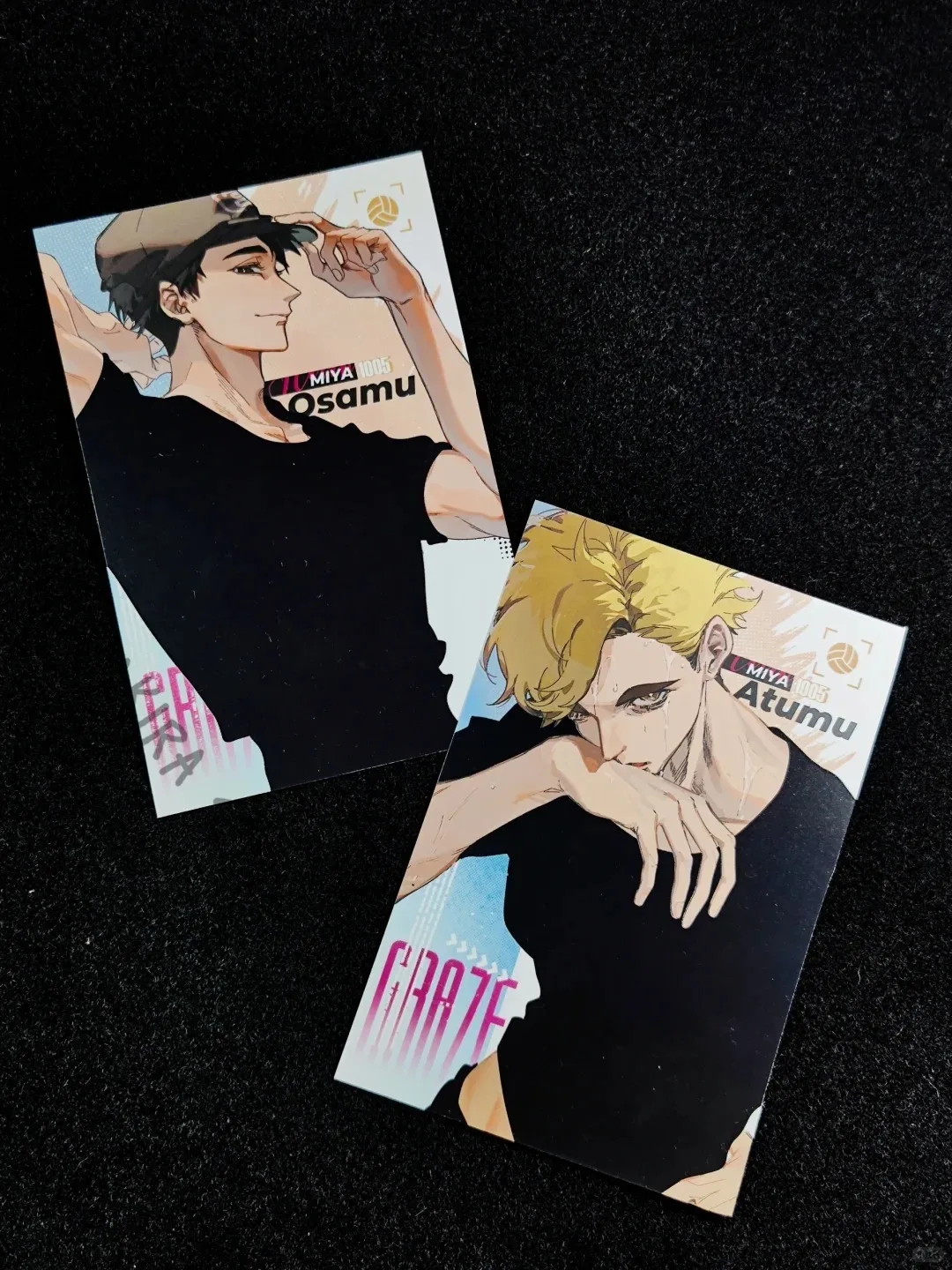 Haikyuu!! Miya Atsumu Osamu Laser Ticket Anime Color Paper Temperature-sensitive Postcard Badge Cosplay Shikishi Ornaments
Haikyuu!! Miya Atsumu Osamu Laser Ticket Anime Color Paper Temperature-sensitive Postcard Badge Cosplay Shikishi Ornaments