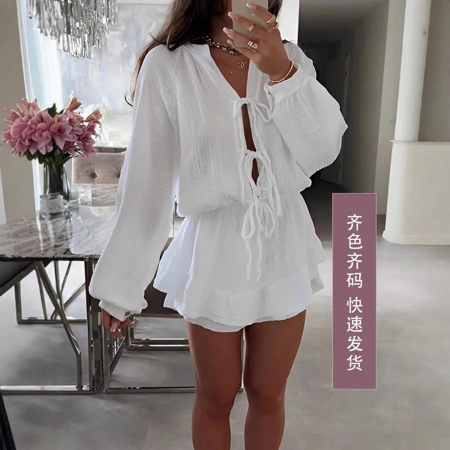 【New style】Women's clothes lace cardigan lantern sleeves high-rise raff dress large size dress looks slimmer
【New style】Women's clothes lace cardigan lantern sleeves high-rise raff dress large size dress looks slimmer