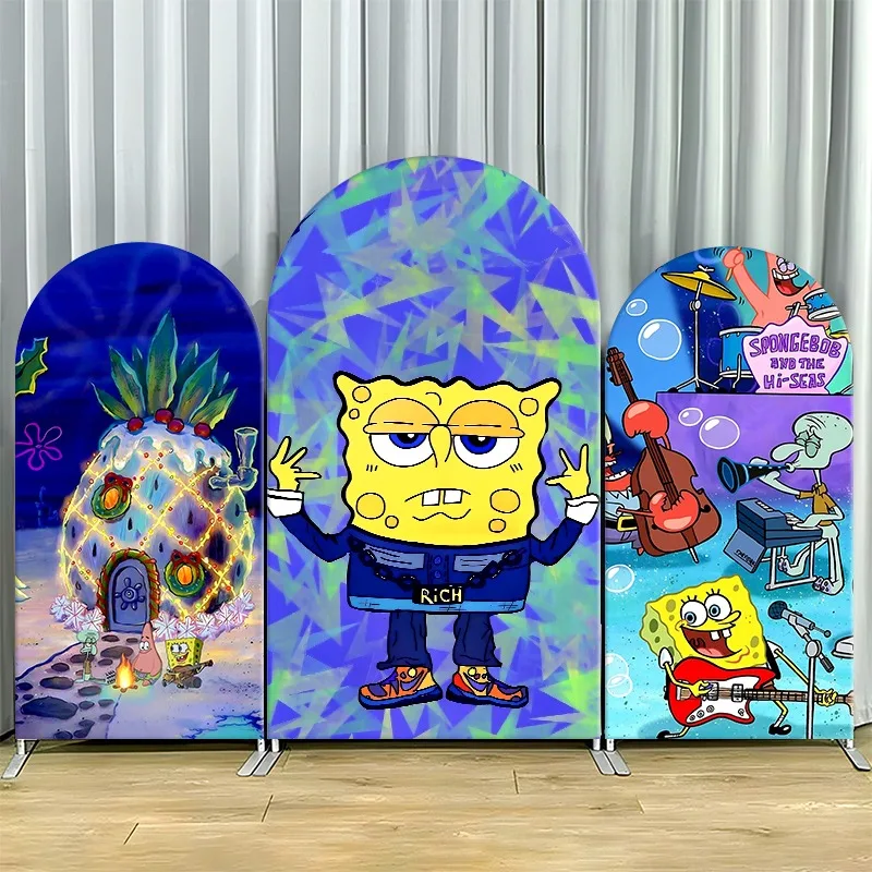 SpongeBob Pineapple Band Arch Backdrop Cover Cartoon Party Decor Elastic Fabric Photo Booth Background Celebration Decor
SpongeBob Pineapple Band Arch Backdrop Cover Cartoon Party Decor Elastic Fabric Photo Booth Background Celebration Decor