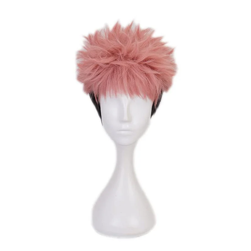 Pink-orange upturned short wig for cosplay, anime, European and American male festivals
Pink-orange upturned short wig for cosplay, anime, European and American male festivals