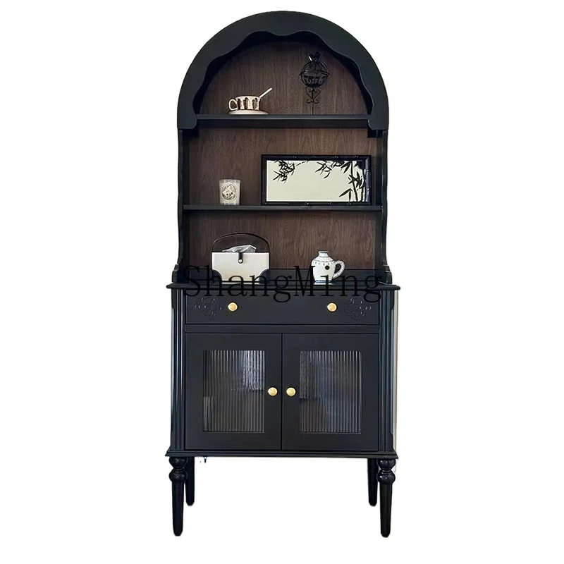 ZYH retro solid wood dining side cabinet simple dome multi-functional display cabinet
ZYH retro solid wood dining side cabinet simple dome multi-functional display cabinet