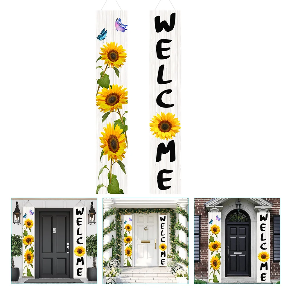 Welcome Banner Door Sign Home Porch Couplet Fall Ornaments Sunflower Signs Flags Spring Holiday Decorate Hanging Decoration
Welcome Banner Door Sign Home Porch Couplet Fall Ornaments Sunflower Signs Flags Spring Holiday Decorate Hanging Decoration