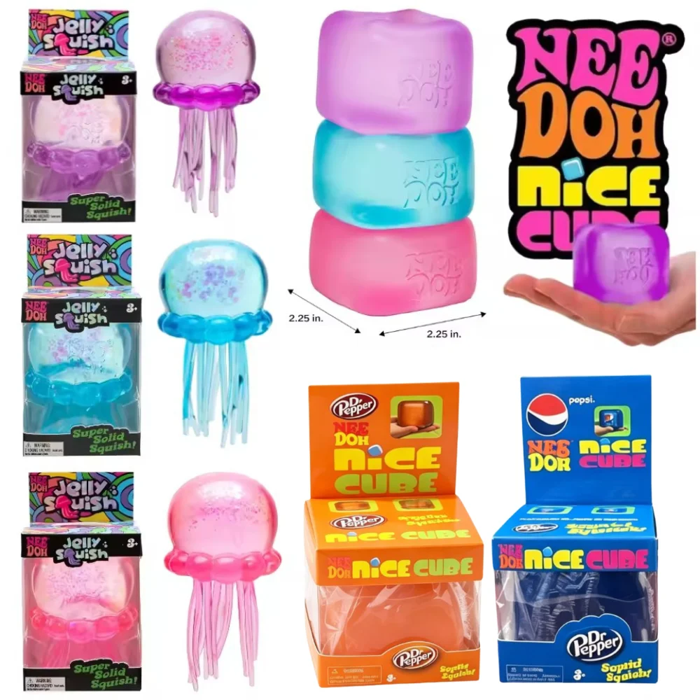 NeeDoh Trending Jellyfish & Cube Squish Toy, Soft Jelly Squeeze Stress Relief Fidget Toy, Sensory NeeDoh for Kids & Adults
NeeDoh Trending Jellyfish & Cube Squish Toy, Soft Jelly Squeeze Stress Relief Fidget Toy, Sensory NeeDoh for Kids & Adults