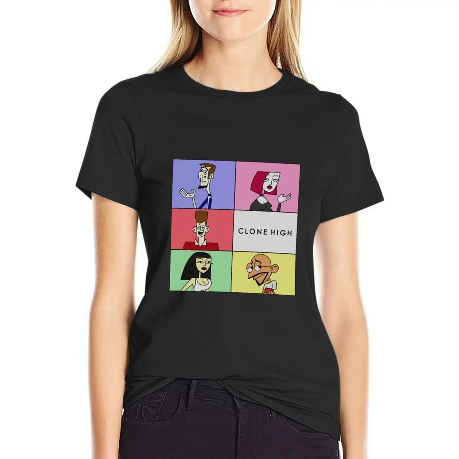 Clone High Square Frame Design T-Shirt plus size tops lady clothes blacks customs workout shirts for Women loose fit
Clone High Square Frame Design T-Shirt plus size tops lady clothes blacks customs workout shirts for Women loose fit