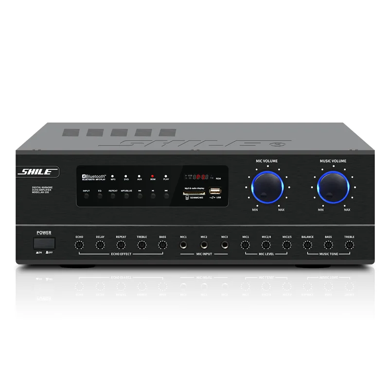 Home Power Amplifier Karaoke USB SD HiFi Wireless Blue Tooth Microphone Multifunction Stereo 100W Professional Mixer Amplifier
Home Power Amplifier Karaoke USB SD HiFi Wireless Blue Tooth Microphone Multifunction Stereo 100W Professional Mixer Amplifier