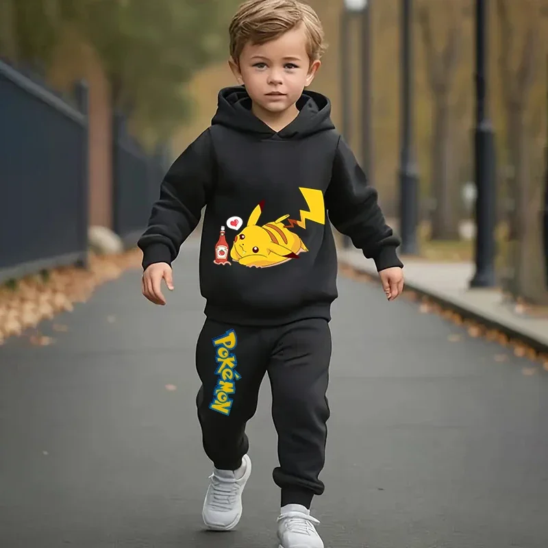 Pokemon kids hoodie set Pikachu Gengar print sweatshirt pants 2-piece set for boys and girls
Pokemon kids hoodie set Pikachu Gengar print sweatshirt pants 2-piece set for boys and girls