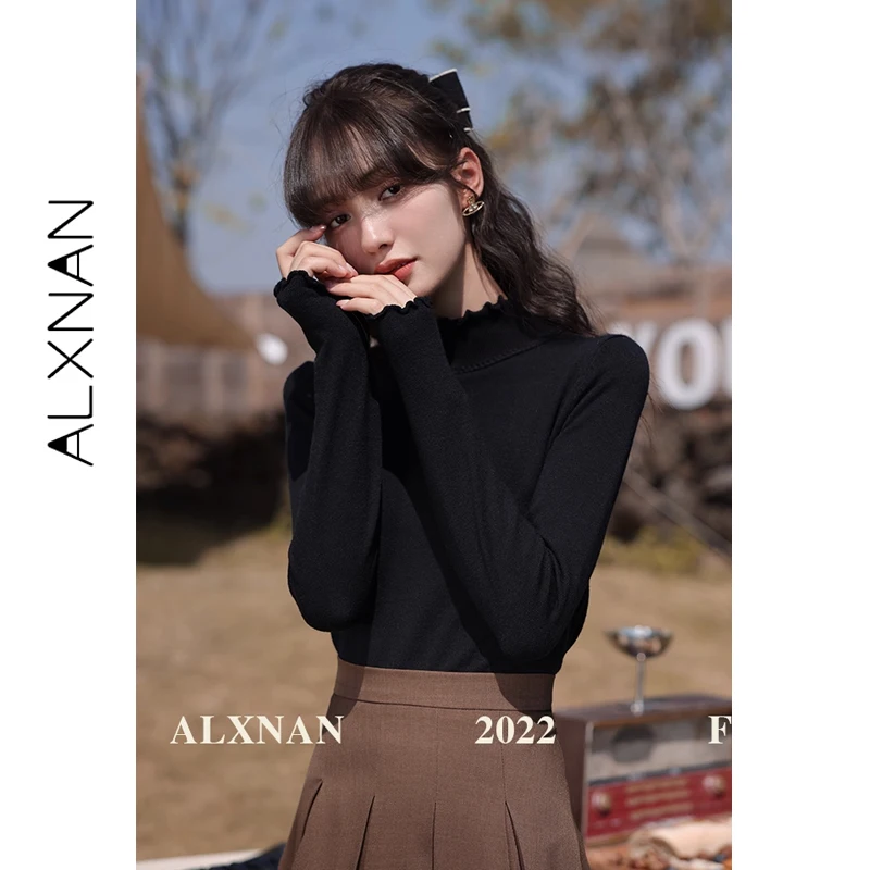 ALXNAN женский черный пуловер, осень 202, элегантный свитер с полувысоким воротником и длинными рукавами, облегающий вязаный топ LXN27981
ALXNAN женский черный пуловер, осень 202, элегантный свитер с полувысоким воротником и длинными рукавами, облегающий вязаный топ LXN27981