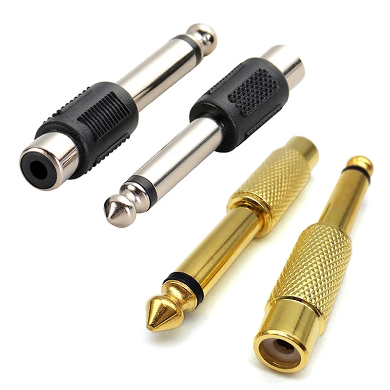 10pcs Audio Adapter 6.35mm 1/4" Male Mono Plug to RCA Female 6.5mm to AV Jack Audio Adapter Connector
10pcs Audio Adapter 6.35mm 1/4" Male Mono Plug to RCA Female 6.5mm to AV Jack Audio Adapter Connector