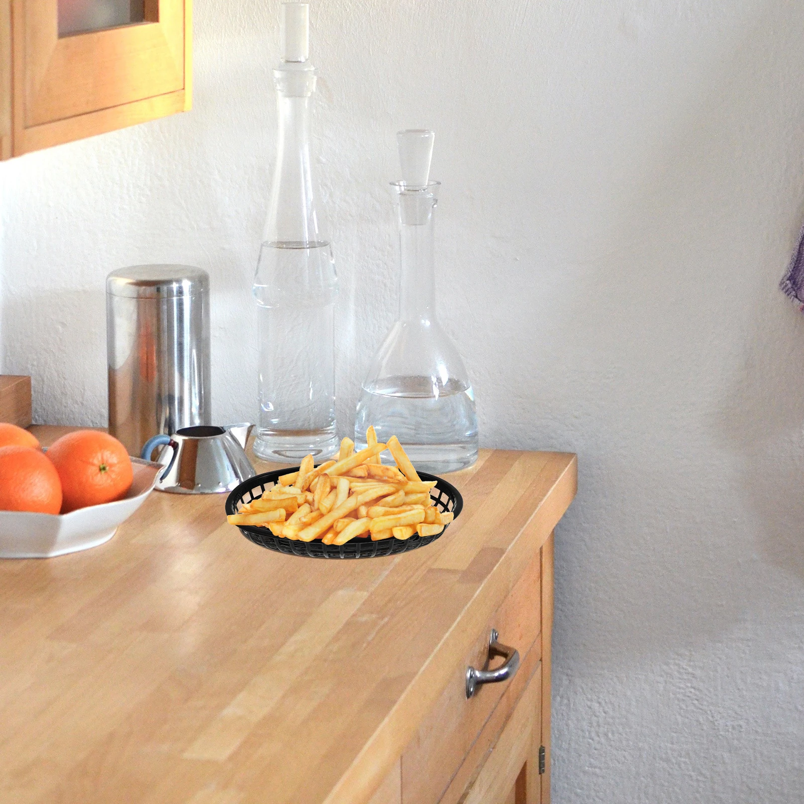 4pcs Creative Plastic Baskets For Chip Burger Storage Fruit Snack Food Containers Oval Shape Sturdy Pp Material Decorative
4pcs Creative Plastic Baskets For Chip Burger Storage Fruit Snack Food Containers Oval Shape Sturdy Pp Material Decorative