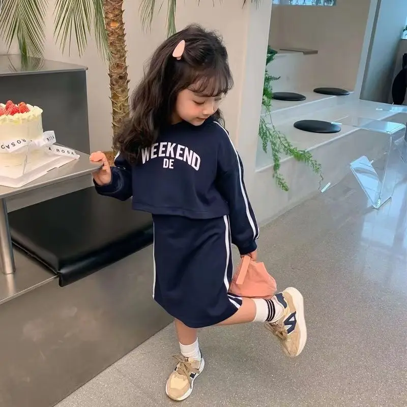 1-15Y Girls dress spring and autumn long-sleeved hoodie set foreign fashion new color trend printed letters 90-160cm
1-15Y Girls dress spring and autumn long-sleeved hoodie set foreign fashion new color trend printed letters 90-160cm