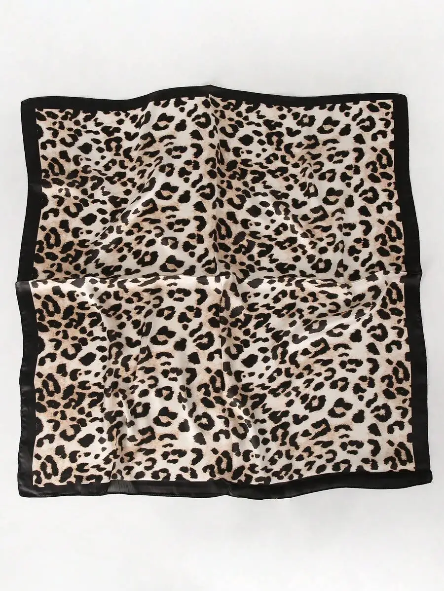 70cm Elegant Women Leopard Print Silk Square Scarf Neckwear Headband Bandana
70cm Elegant Women Leopard Print Silk Square Scarf Neckwear Headband Bandana
