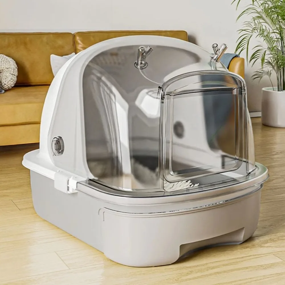 Extra-large Cat Litter Box Fully Enclosed Drawer-type Deodorizing Transparent Cat Toilet Sandbox Pet Supplies Products
Extra-large Cat Litter Box Fully Enclosed Drawer-type Deodorizing Transparent Cat Toilet Sandbox Pet Supplies Products