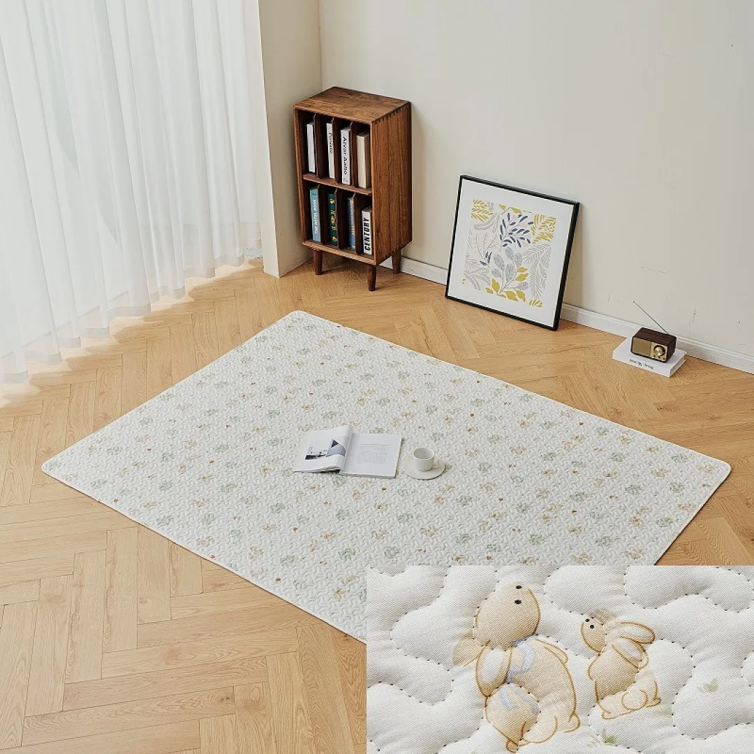 Silicone Non-Slip Home Decor Carpets Printed Cartoon Bunny Floor Mat Washable Cotton Quilted Seat Cushion Dustproof Footpad
Silicone Non-Slip Home Decor Carpets Printed Cartoon Bunny Floor Mat Washable Cotton Quilted Seat Cushion Dustproof Footpad
