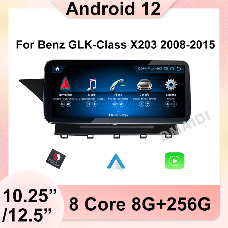 10.25 12.5 Inch Snapdragon Android 12 Car Multimedia Player For Mercedes Benz GLK Class X204 2008 - 2015 GPS Radio CARPLAY AUTO
10.25 12.5 Inch Snapdragon Android 12 Car Multimedia Player For Mercedes Benz GLK Class X204 2008 - 2015 GPS Radio CARPLAY AUTO