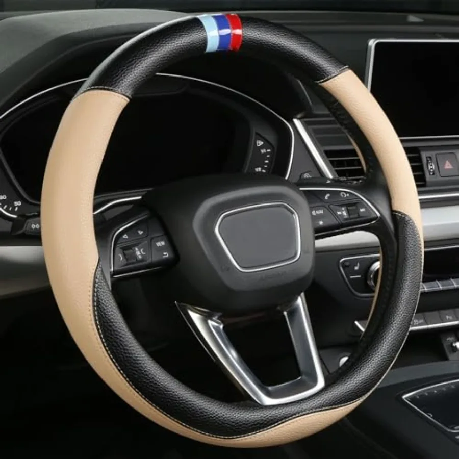 Customized Auto Car Steering Wheel Cover for BMW X1, X2, X3, X4, X5, X6, X7, i3, i4, i5, 14.5-15 inch Beige
Customized Auto Car Steering Wheel Cover for BMW X1, X2, X3, X4, X5, X6, X7, i3, i4, i5, 14.5-15 inch Beige