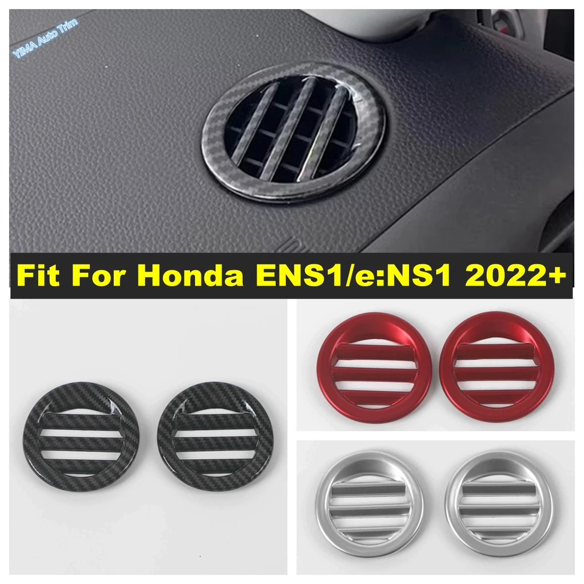 Matte Red Carbon Fiber Dashboard AC Air Conditioning Outlet Vent Frame Accessories Cover Trim For Honda ENS1 / e:NS1 2022 2023
Matte Red Carbon Fiber Dashboard AC Air Conditioning Outlet Vent Frame Accessories Cover Trim For Honda ENS1 / e:NS1 2022 2023
