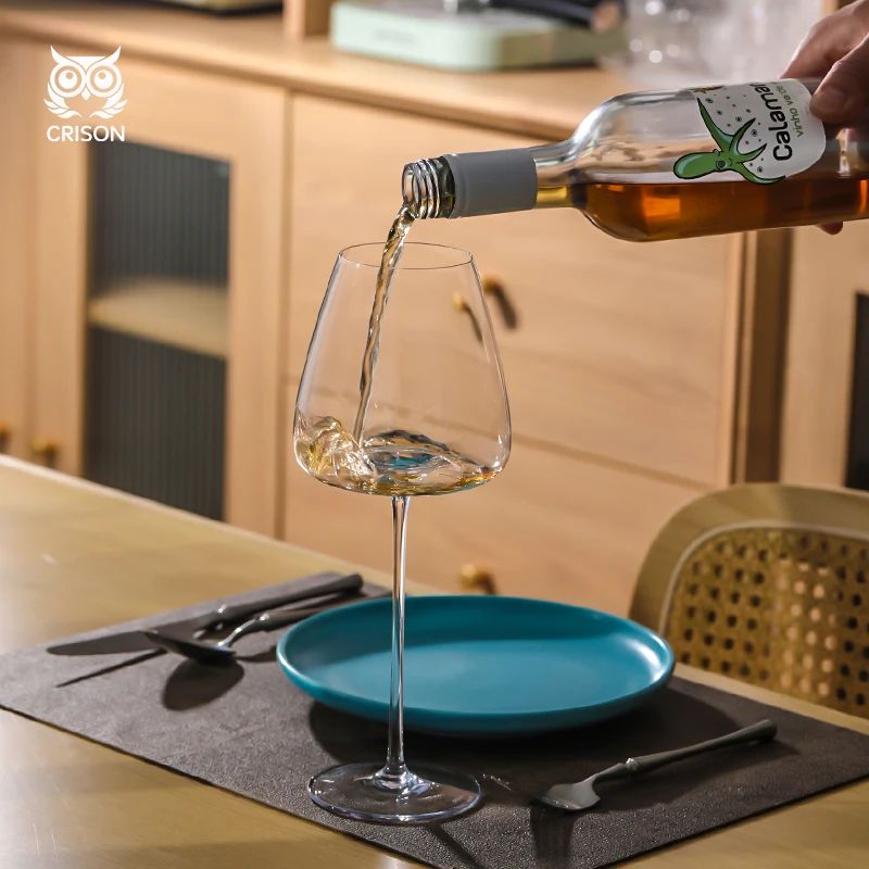 PNT02 CRISON Concave Bottom Handmade white Wine Glass Ultra-Thin Crystal Burgundy Bordeaux Goblet Art Big Belly Tasting Cup
PNT02 CRISON Concave Bottom Handmade white Wine Glass Ultra-Thin Crystal Burgundy Bordeaux Goblet Art Big Belly Tasting Cup