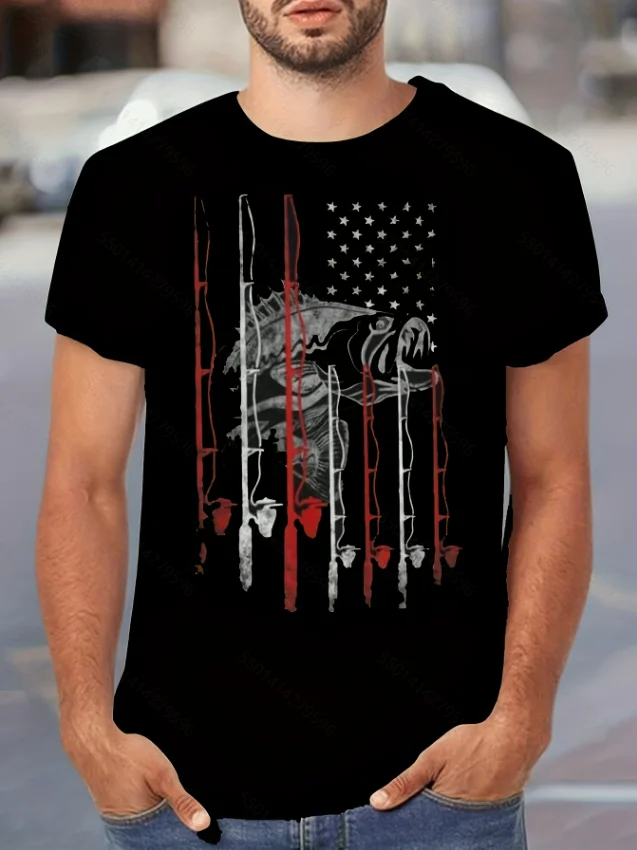 Fishing T-Shirts with American Flag, Fly Fishing Shirts, Fishing Gear, Fishing Gifts for American Anglers
Fishing T-Shirts with American Flag, Fly Fishing Shirts, Fishing Gear, Fishing Gifts for American Anglers