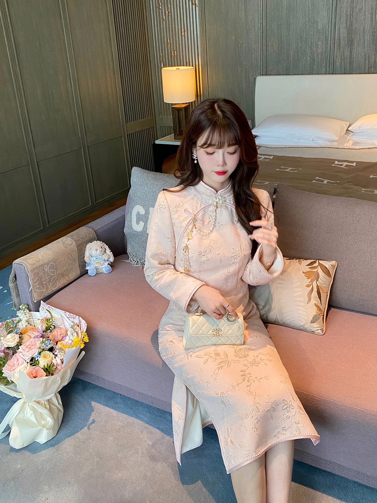 New Chinese Sle Wedding Dr Women's Autumn Winter Midi Dr Poly Cotton Spandex Blend Long Sve Plant Floral Print
New Chinese Sle Wedding Dr Women's Autumn Winter Midi Dr Poly Cotton Spandex Blend Long Sve Plant Floral Print