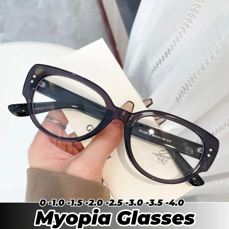 Luxury Cat Eye Myopia Glasses Unisex Prescription Near Sight Clear Lens Eyeglasses Anti-blue Light Minus Diopter Eyewear
Luxury Cat Eye Myopia Glasses Unisex Prescription Near Sight Clear Lens Eyeglasses Anti-blue Light Minus Diopter Eyewear