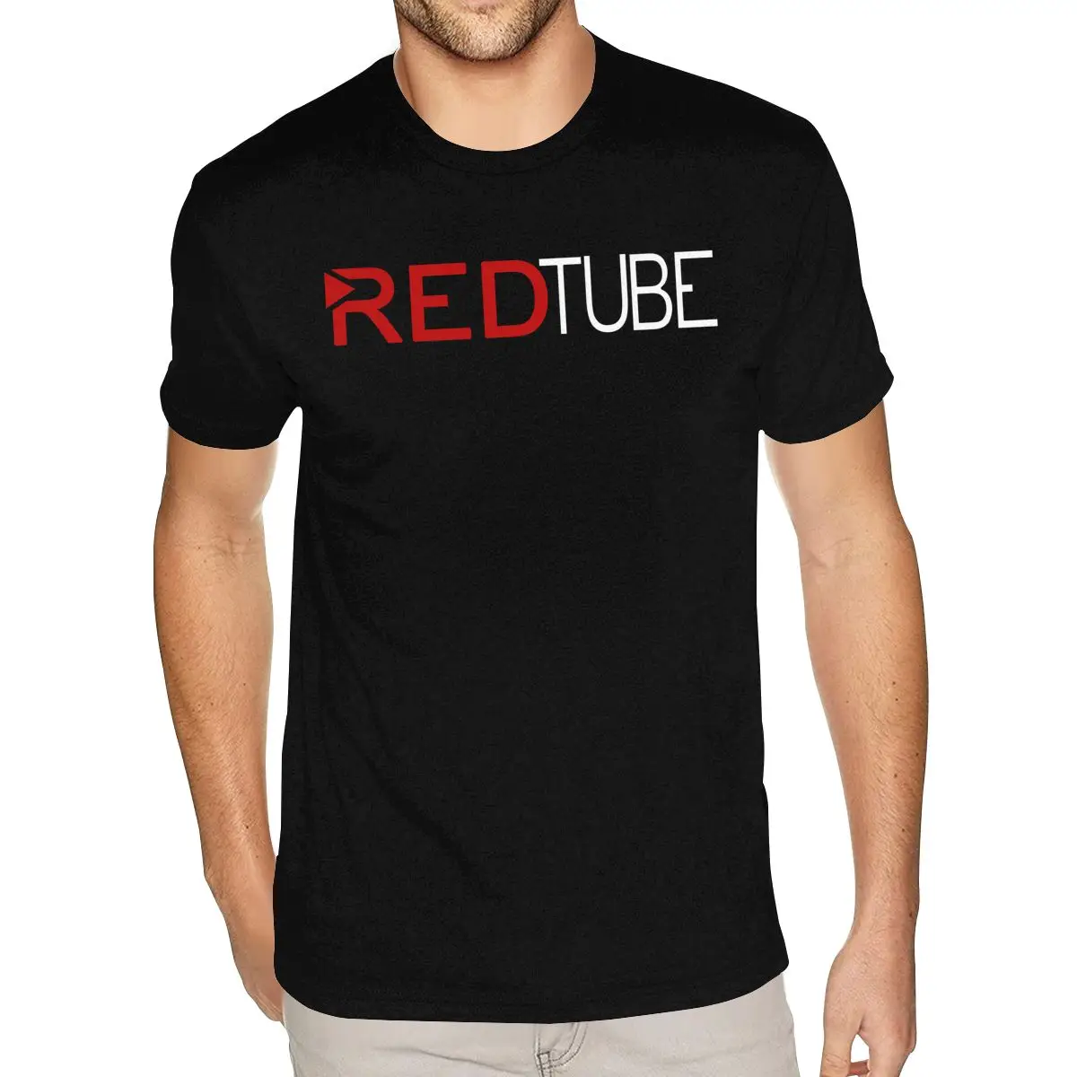 Дизайнерские рубашки с логотипом RedTube, мужская графическая футболка с короткими рукавами из чистого хлопка, черная футболка с круглым вырезом
Дизайнерские рубашки с логотипом RedTube, мужская графическая футболка с короткими рукавами из чистого хлопка, черная футболка с круглым вырезом