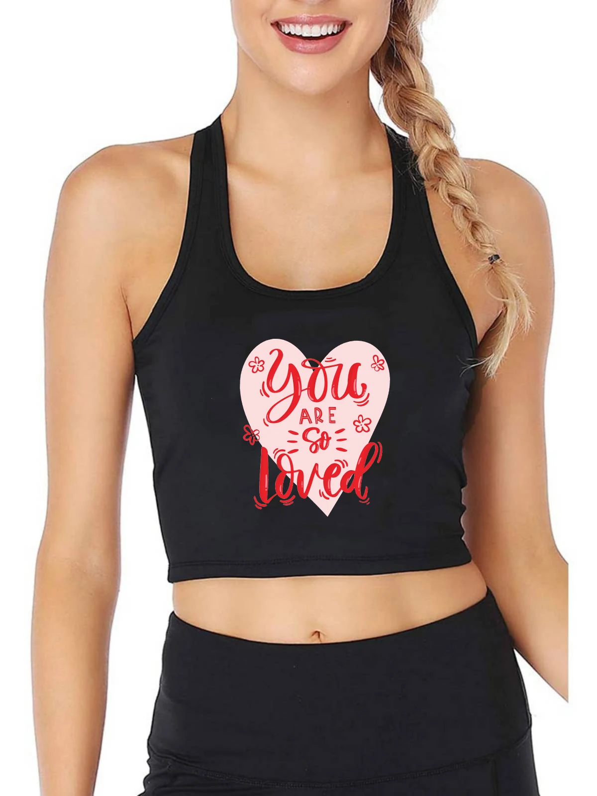 Inspirational Quote For Self Love You Are So Loved Graphics Sexy Slim Fit Crop Top Women's Street Fashion Cute Tank Tops
Inspirational Quote For Self Love You Are So Loved Graphics Sexy Slim Fit Crop Top Women's Street Fashion Cute Tank Tops