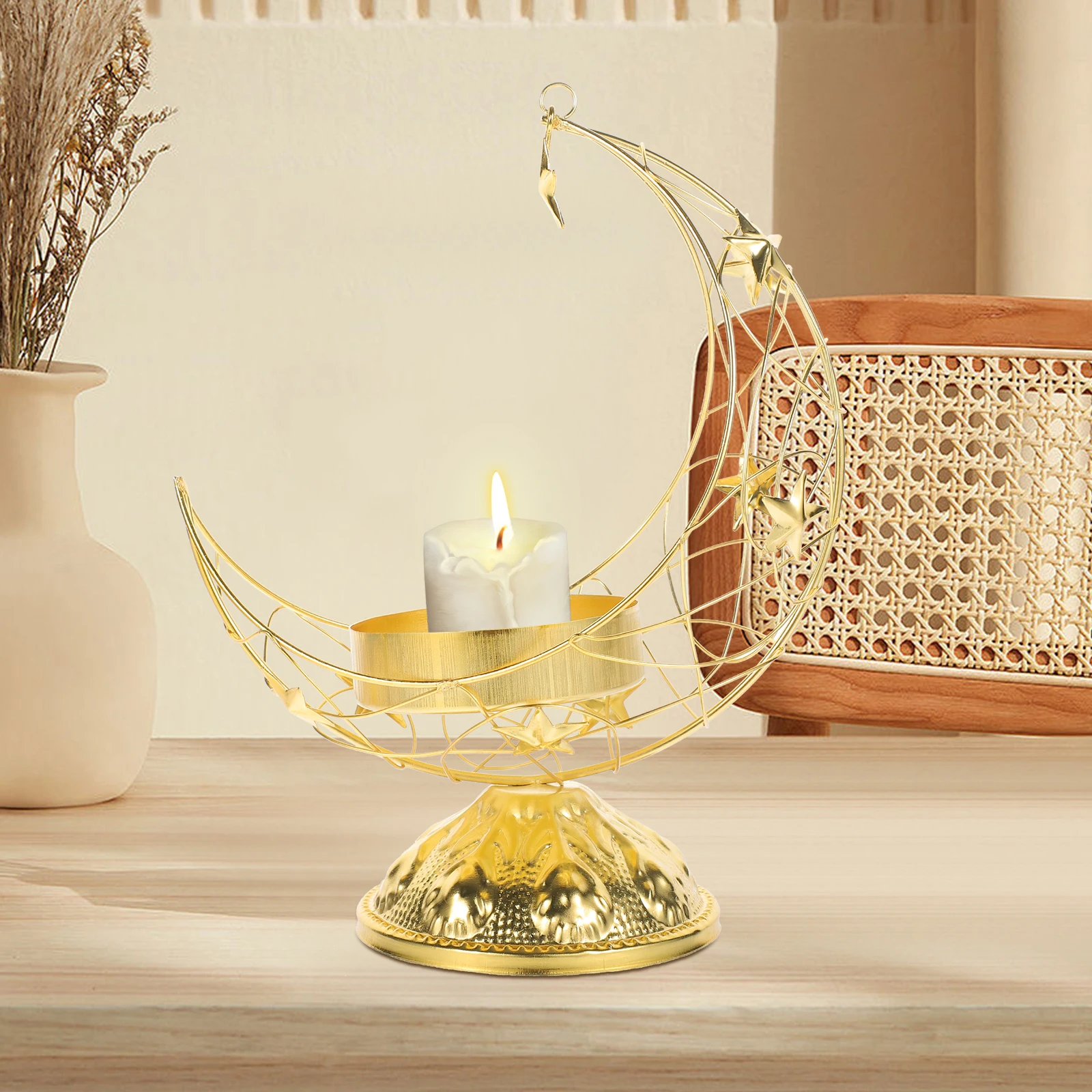 Metal Moon Candlestick Shape Stand Candleholders Household Vintage Golden Candlesticks Tealight
Metal Moon Candlestick Shape Stand Candleholders Household Vintage Golden Candlesticks Tealight
