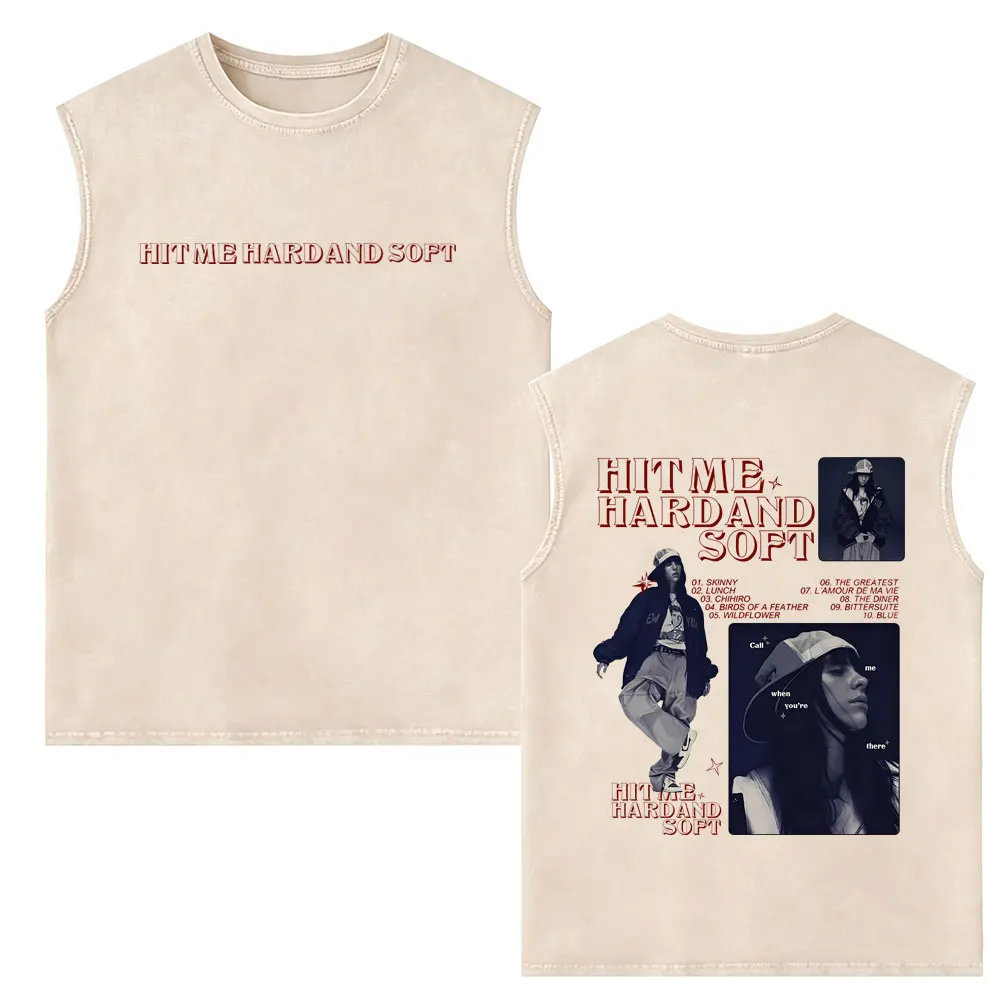 Hit Me Hard and Soft Vintage Washed Tank Tops T-shirt Men Women Hip Hop Fashion Oversized Sleeveless Vest T Shirts Streetwear
Hit Me Hard and Soft Vintage Washed Tank Tops T-shirt Men Women Hip Hop Fashion Oversized Sleeveless Vest T Shirts Streetwear